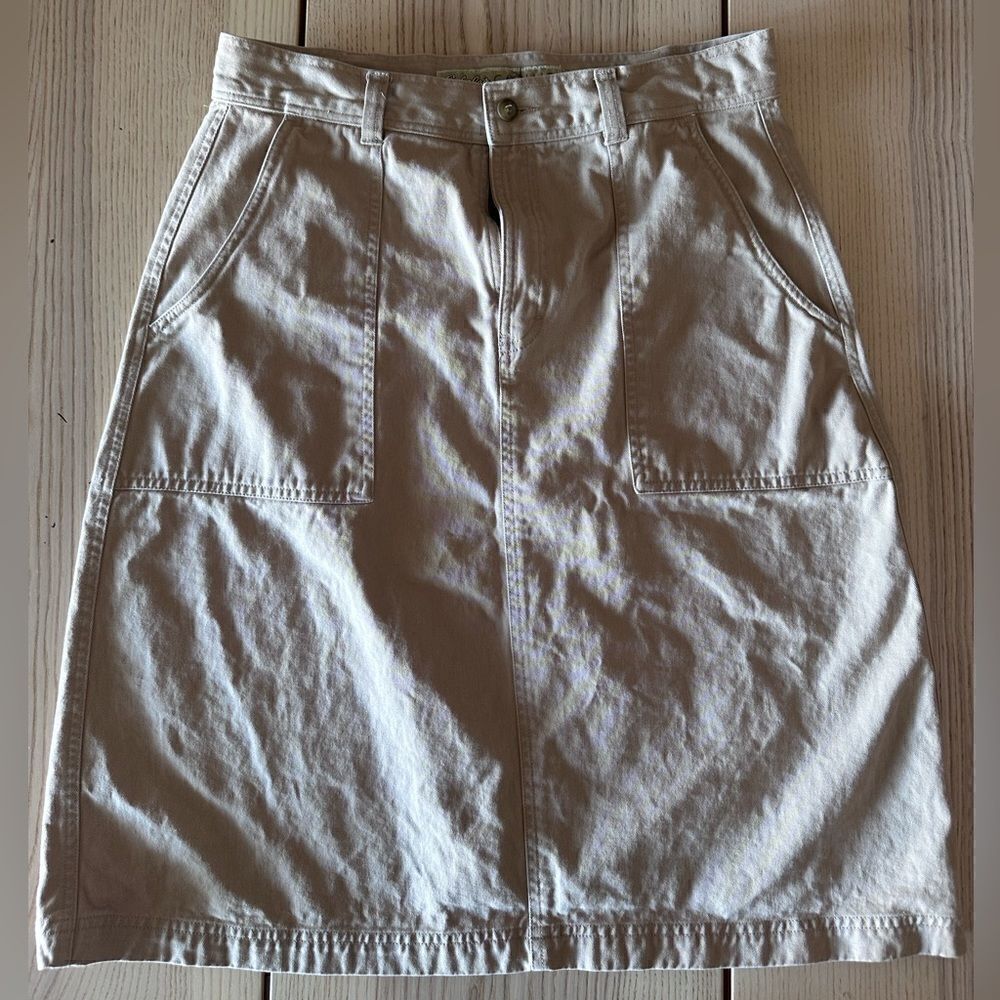 Cabela’s Cotton Khaki knee length skirt - Size 12